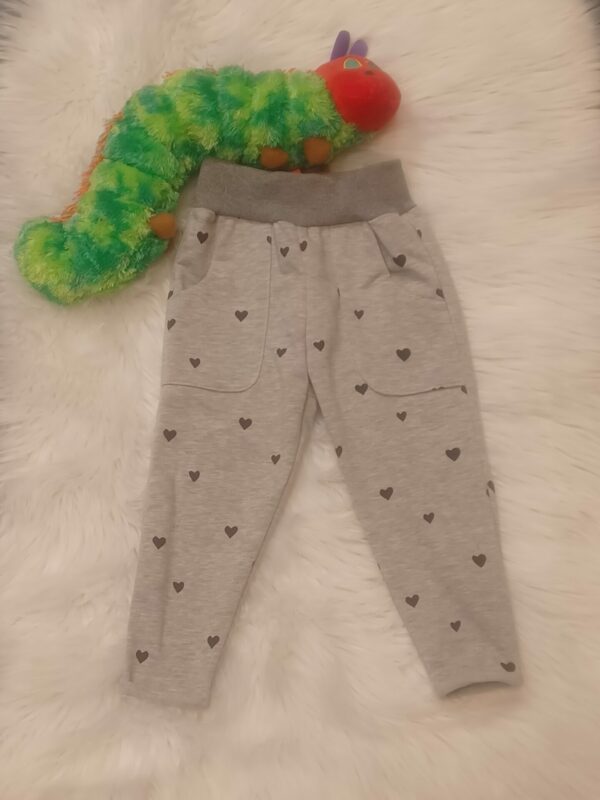 Sweat Hose Herz grau