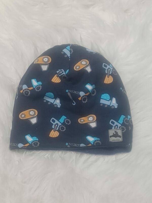Wintermütze mit Fleecefutter Bagger navy