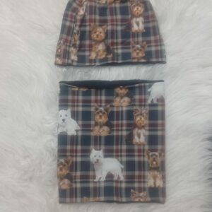 Wintermütze und Loop mit Warmfutter Hund