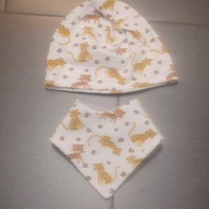 Set Mütze Leo Gr. 44-48 mit Dreieckstuch