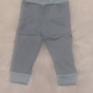 Hose Strick blau mit Bündchen