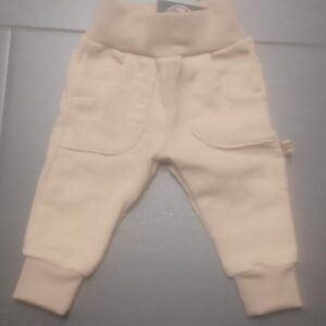 Hose Strick beige mit Bündchen